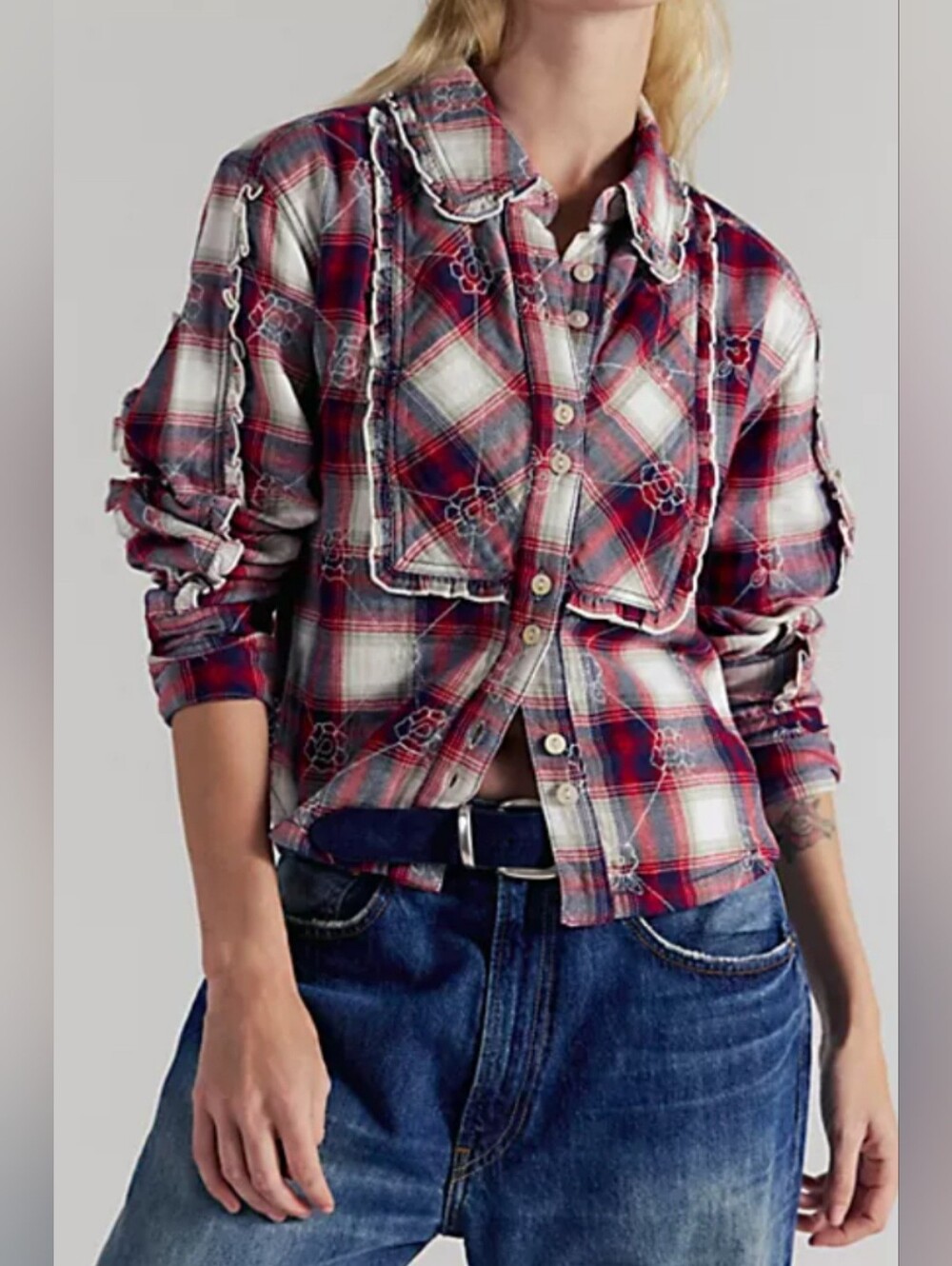 Free People Button Down Shirt